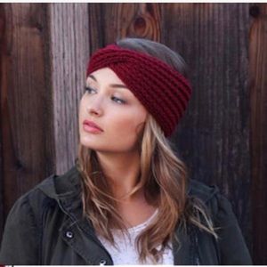 New Mossimo Co. Winter Purple Knit Twist Headband